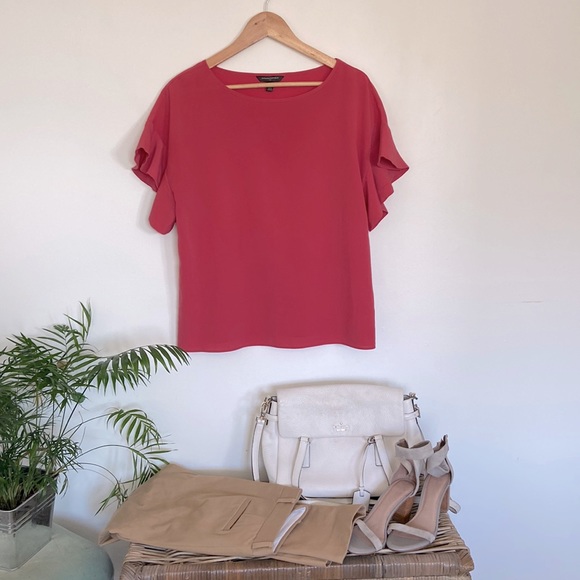 Fuchsia short sleeve blouse 👚 - Picture 1 of 4